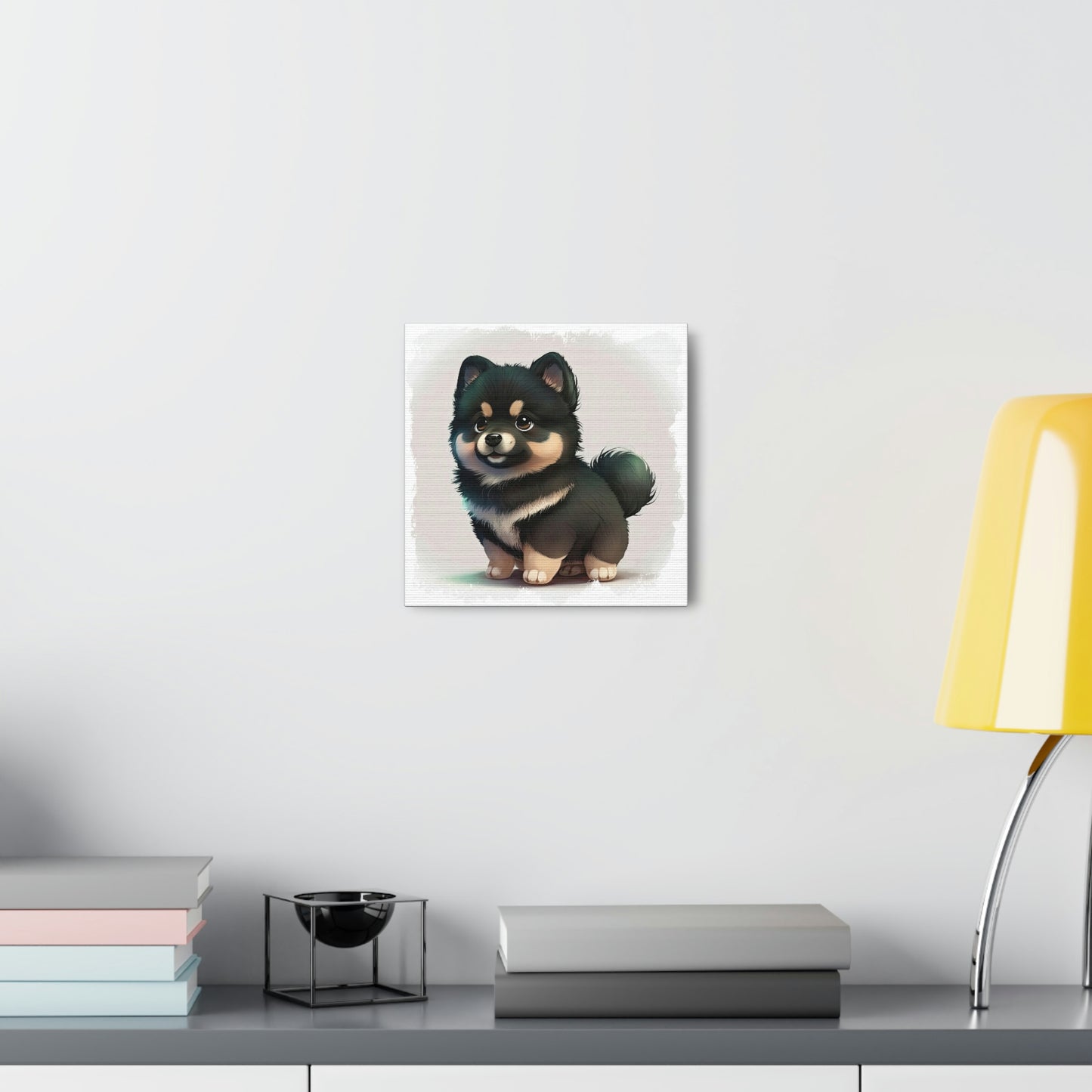 Finnish Lapphund - Cartoon #1 - Canvas