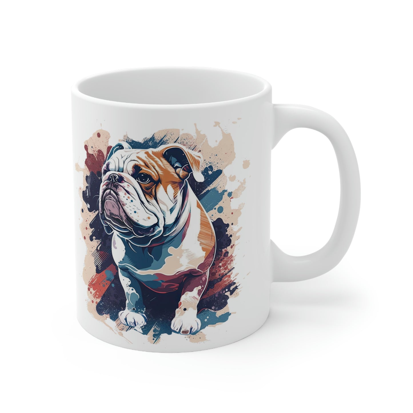 English Bulldog (Splatter) Ceramic Mug