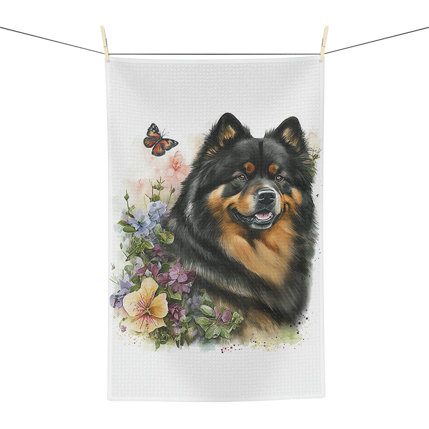 Finnish Lapphund - Spring #4 - Kitchen Towel