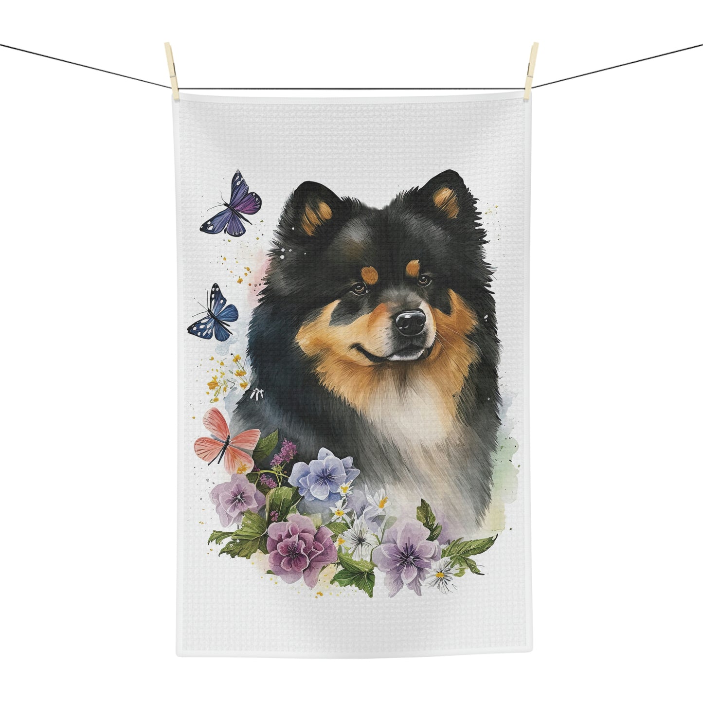 Finnish Lapphund - Spring #6 - Kitchen Towel