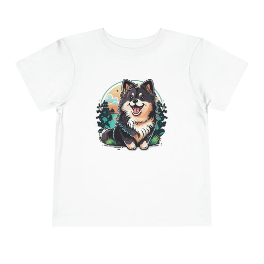 Finnish Lapphund - Cartoon #3 - Toddler T-Shirt