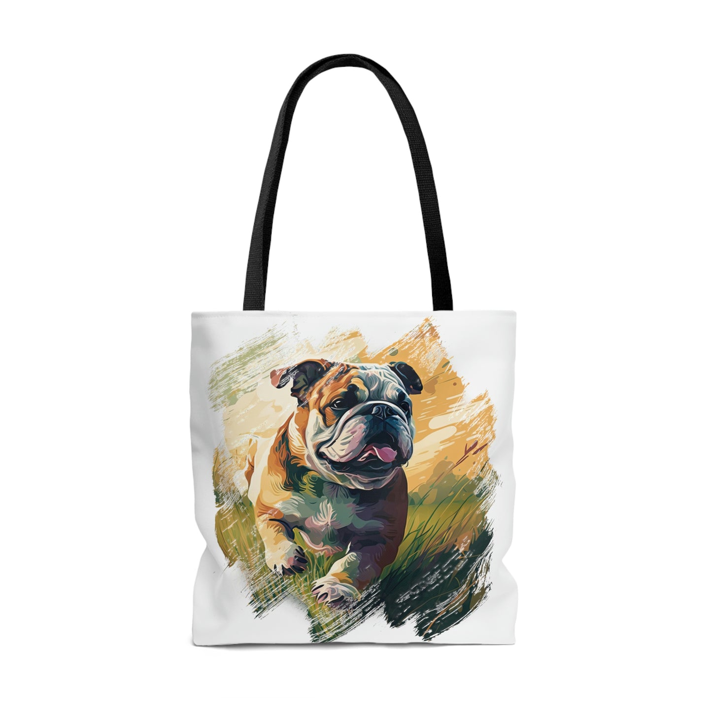 English Bulldog (Running) Tote Bag