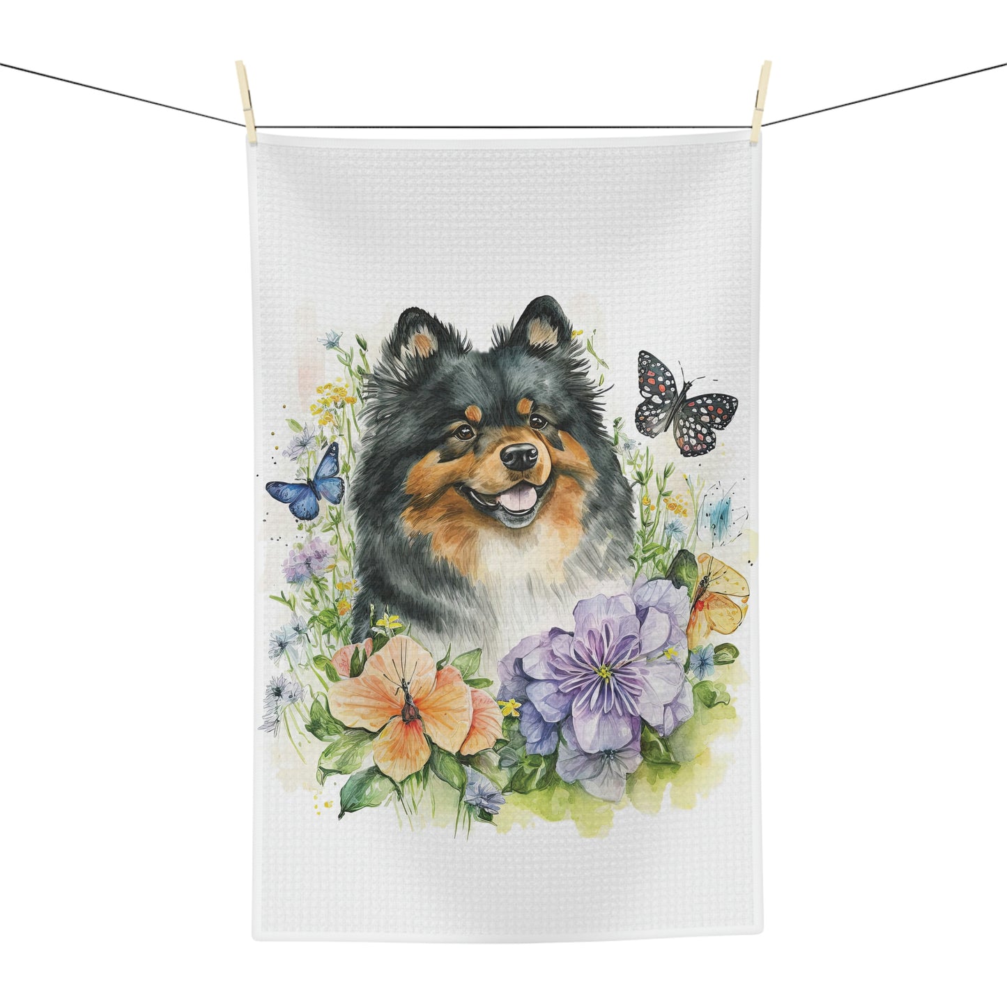 Finnish Lapphund - Spring #2 - Kitchen Towel