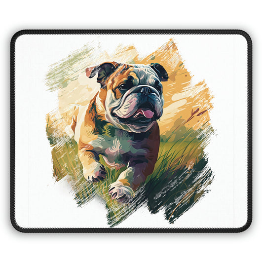 English Bulldog (Running) Mouse Pad