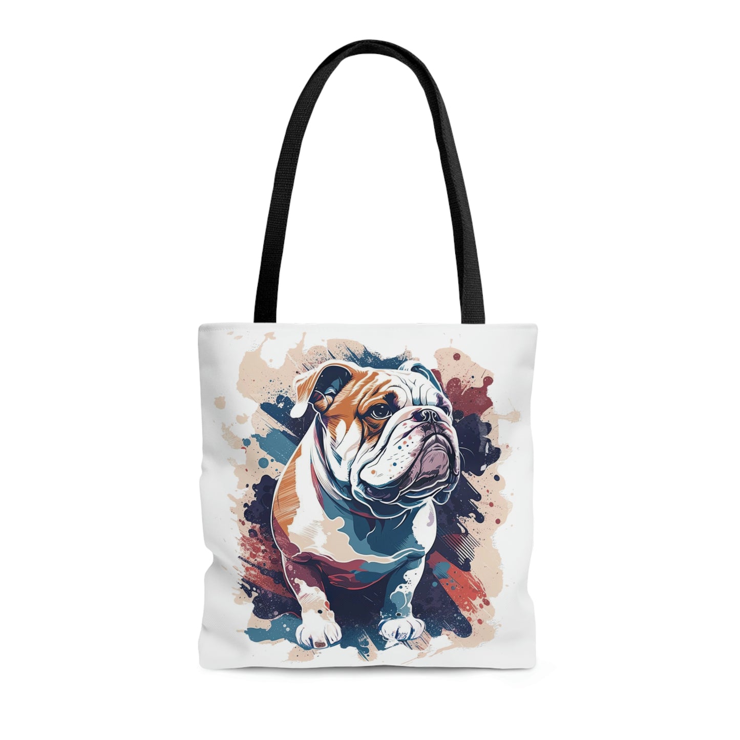 English Bulldog (Splatter) Tote Bag