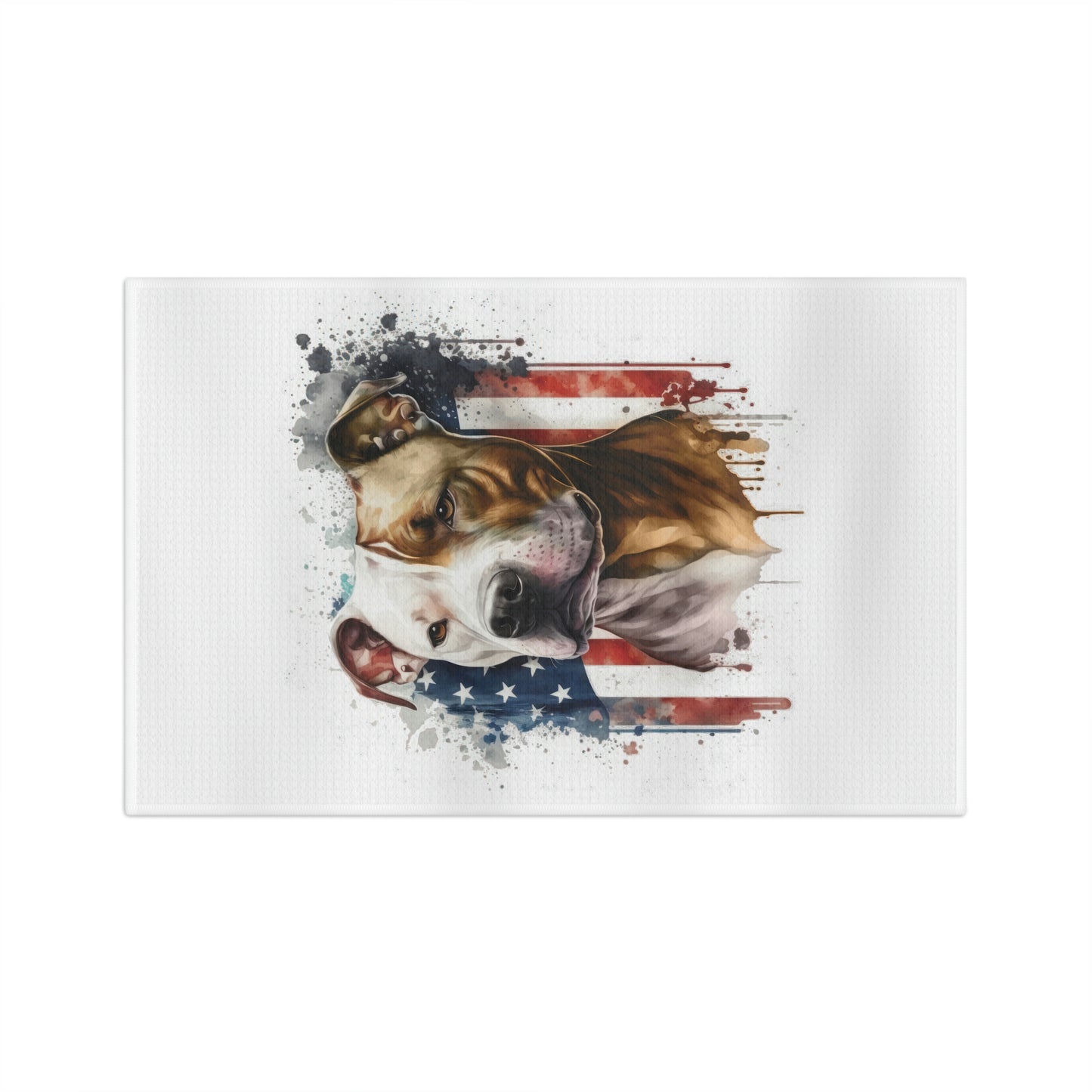 Pit Bull (Patriotic) Soft Tea Towel