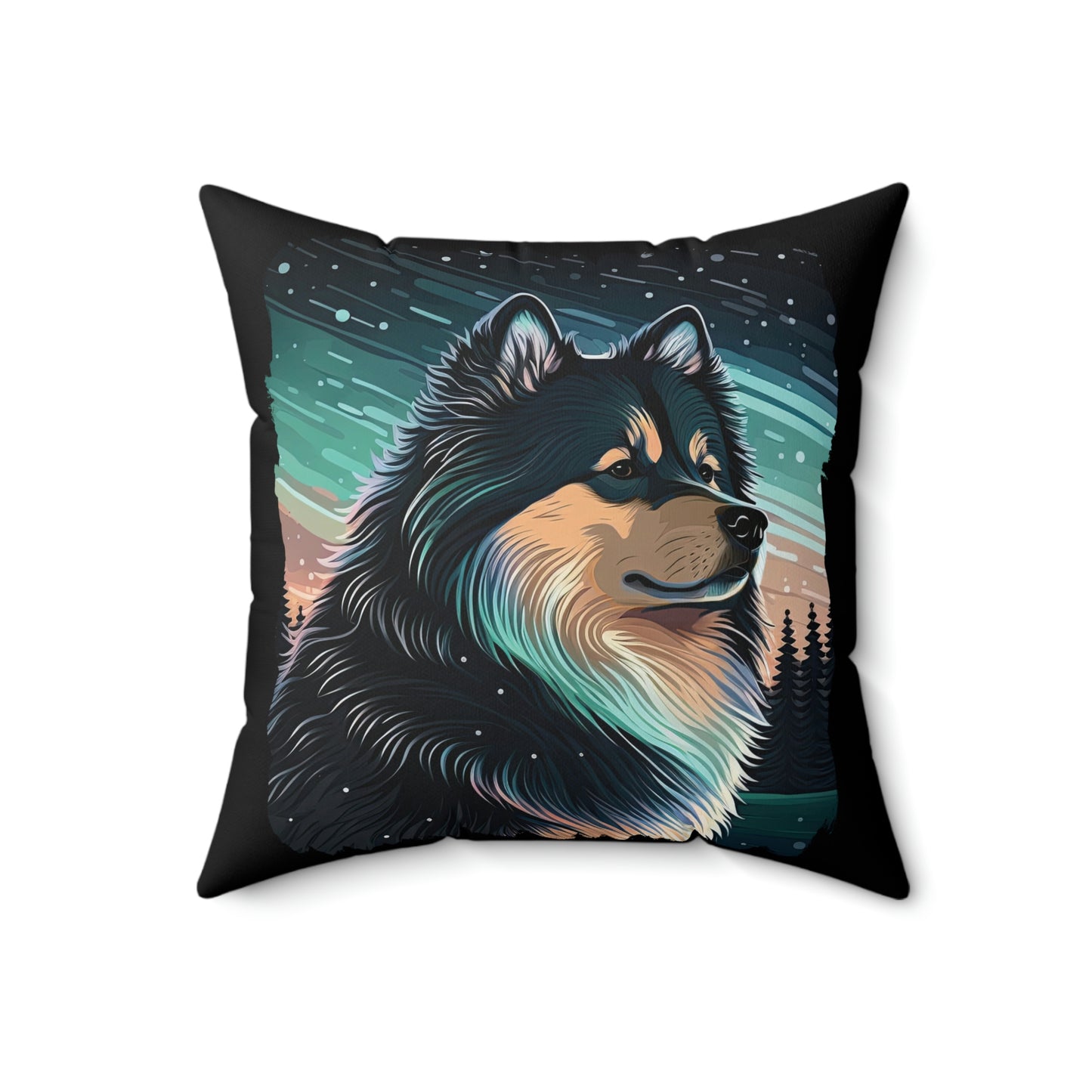 Finnish Lapphund - Stars #3 - Pillow