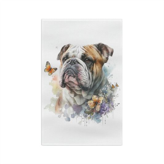 English Bulldog Soft Tea Towel