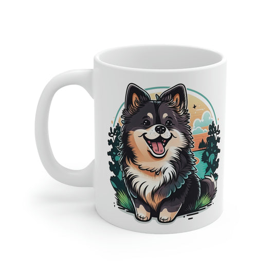 Finnish Lapphund - Cartoon #3 - Mug