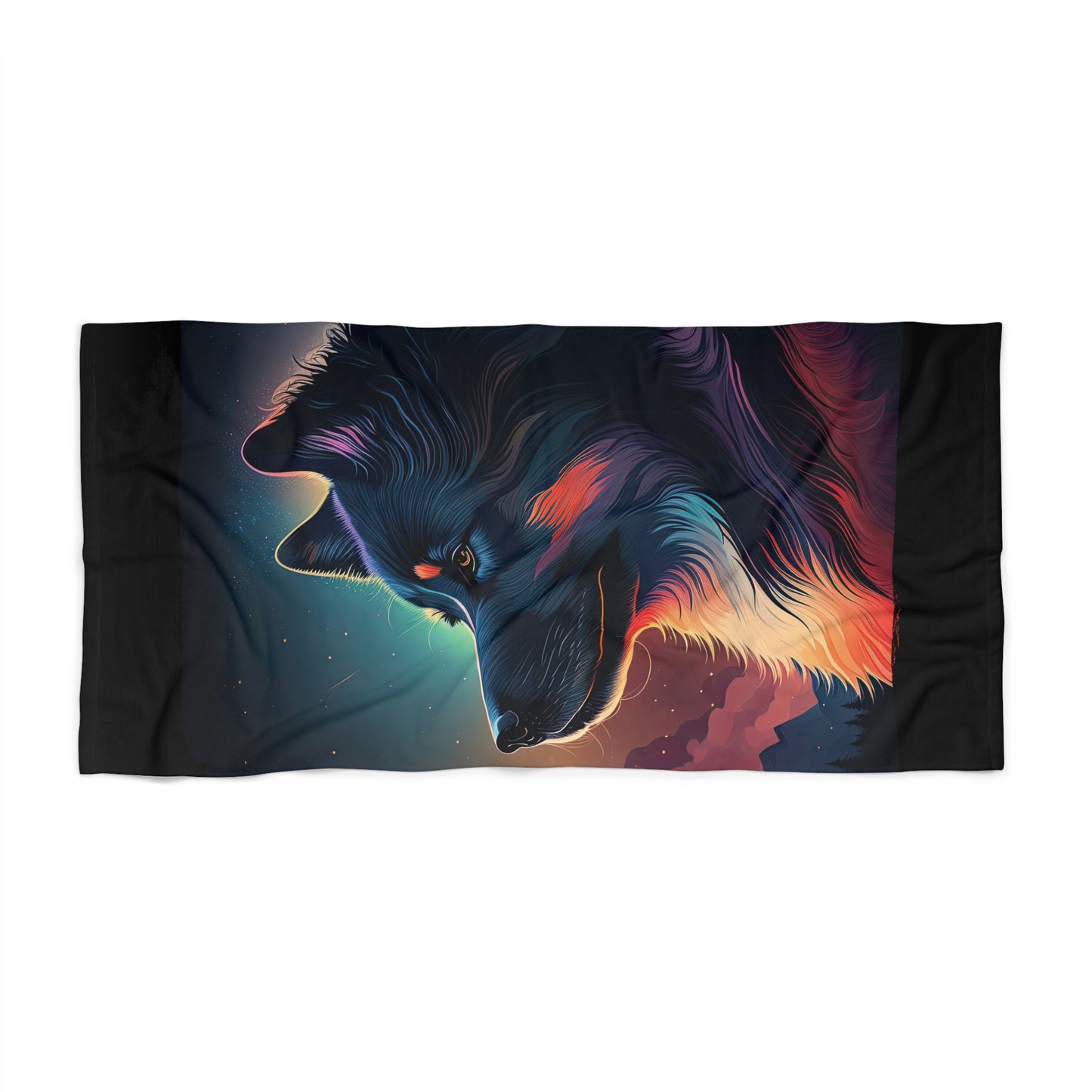 Finnish Lapphund - Stars #4 - Beach Towel