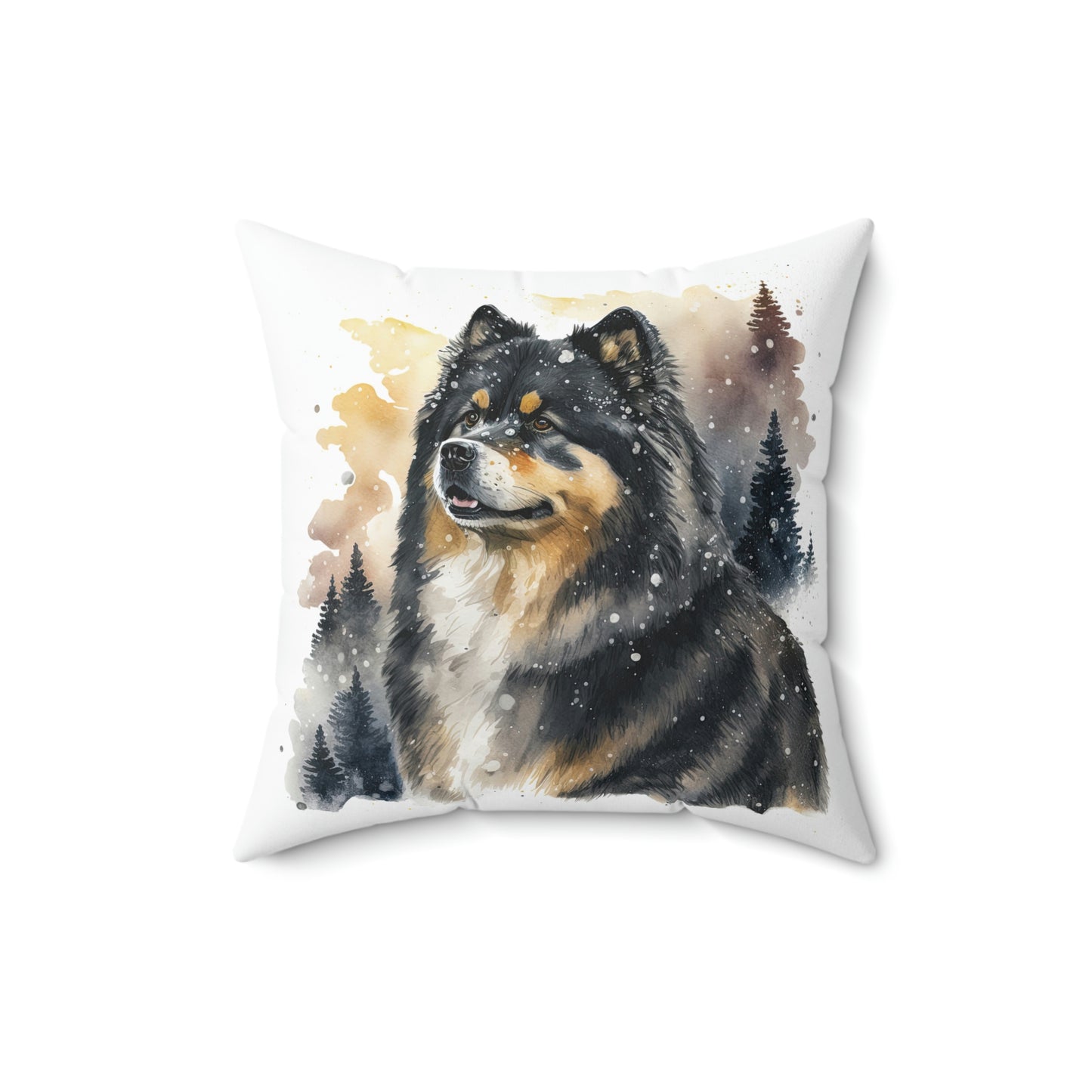 Finnish Lapphund - Snowy #3 - Pillow