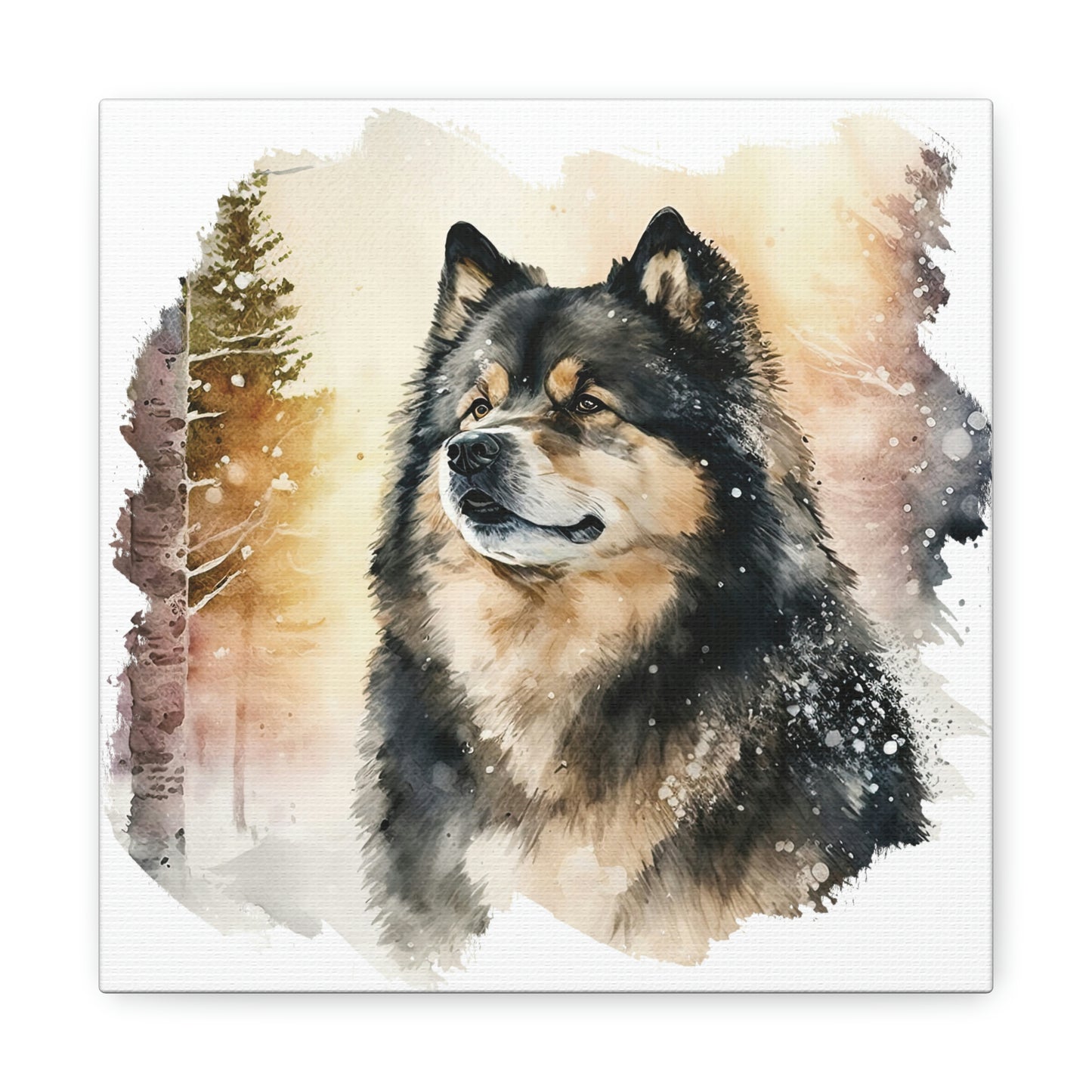 Finnish Lapphund - Snowy #4 - Canvas