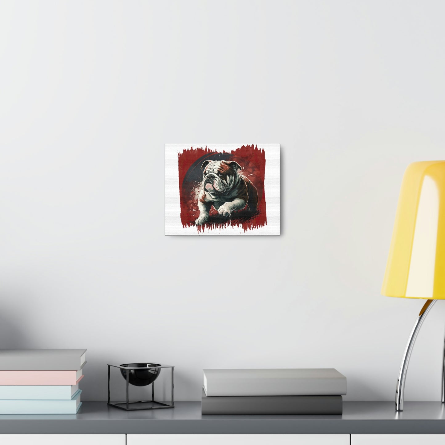 English Bulldog (Walking) Canvas Gallery Wrap