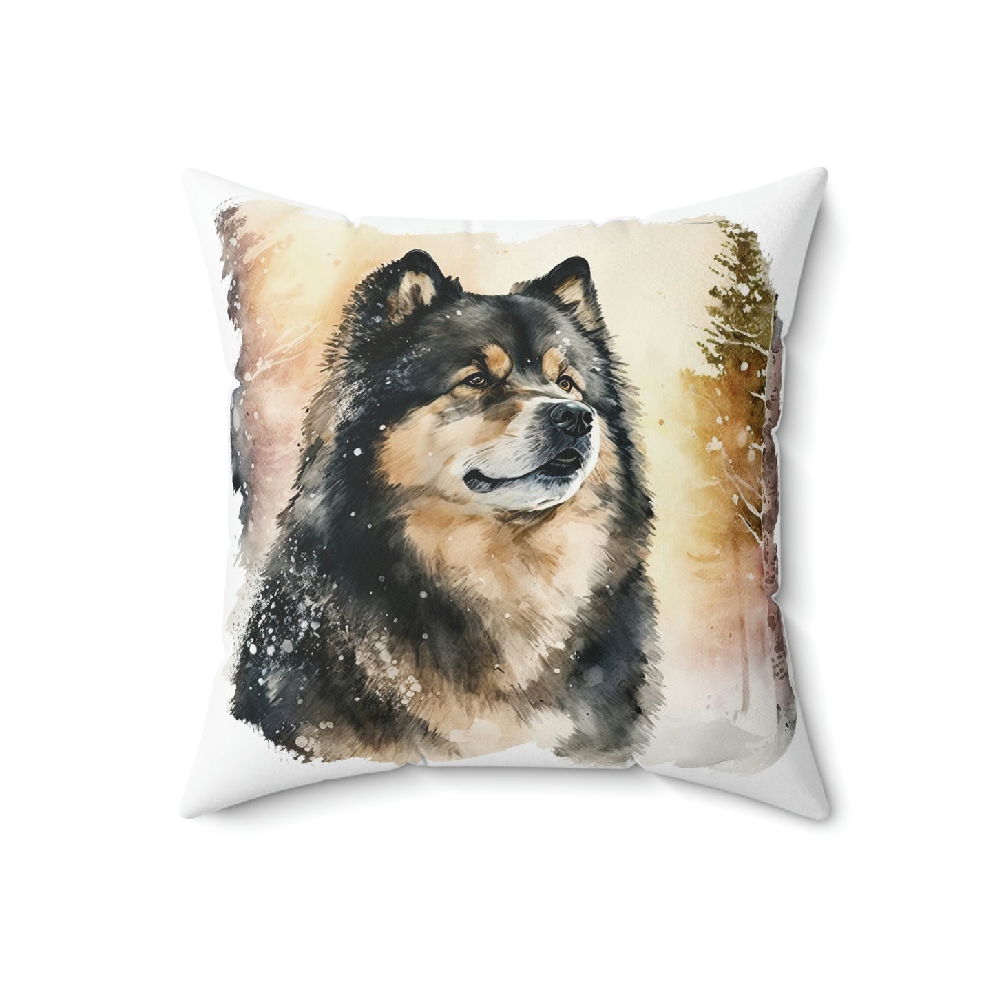 Finnish Lapphund - Snowy #4 - Pillow