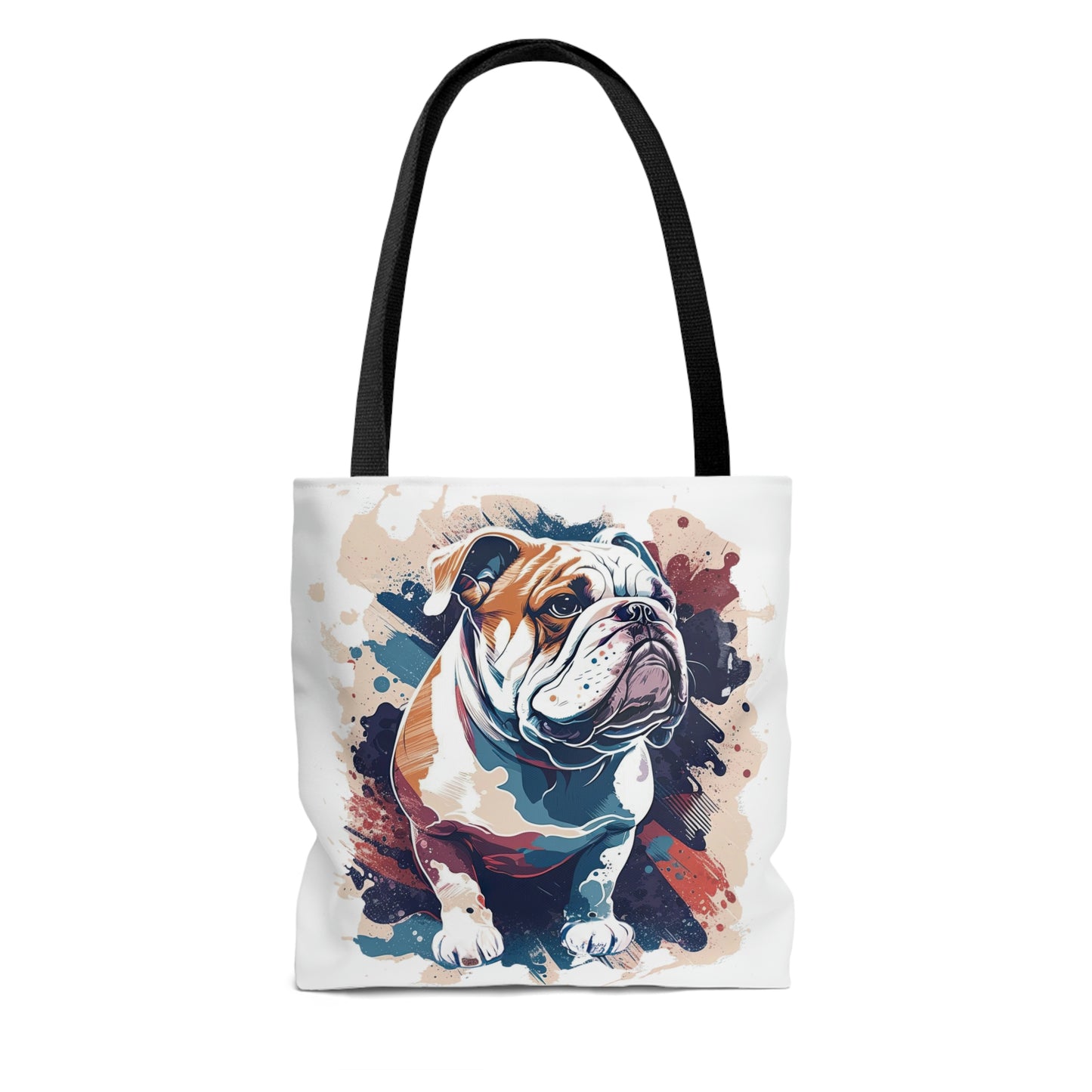 English Bulldog (Splatter) Tote Bag