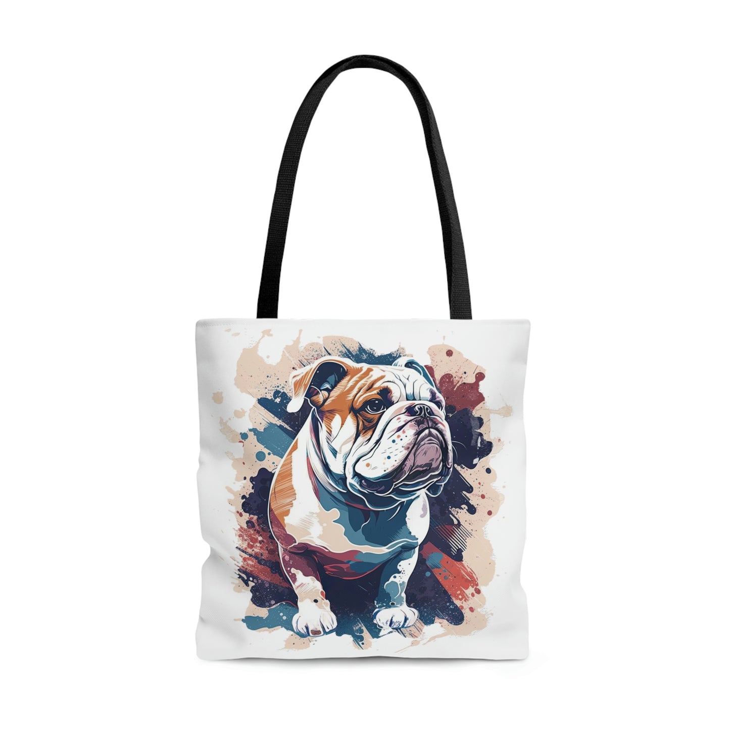 English Bulldog (Splatter) Tote Bag