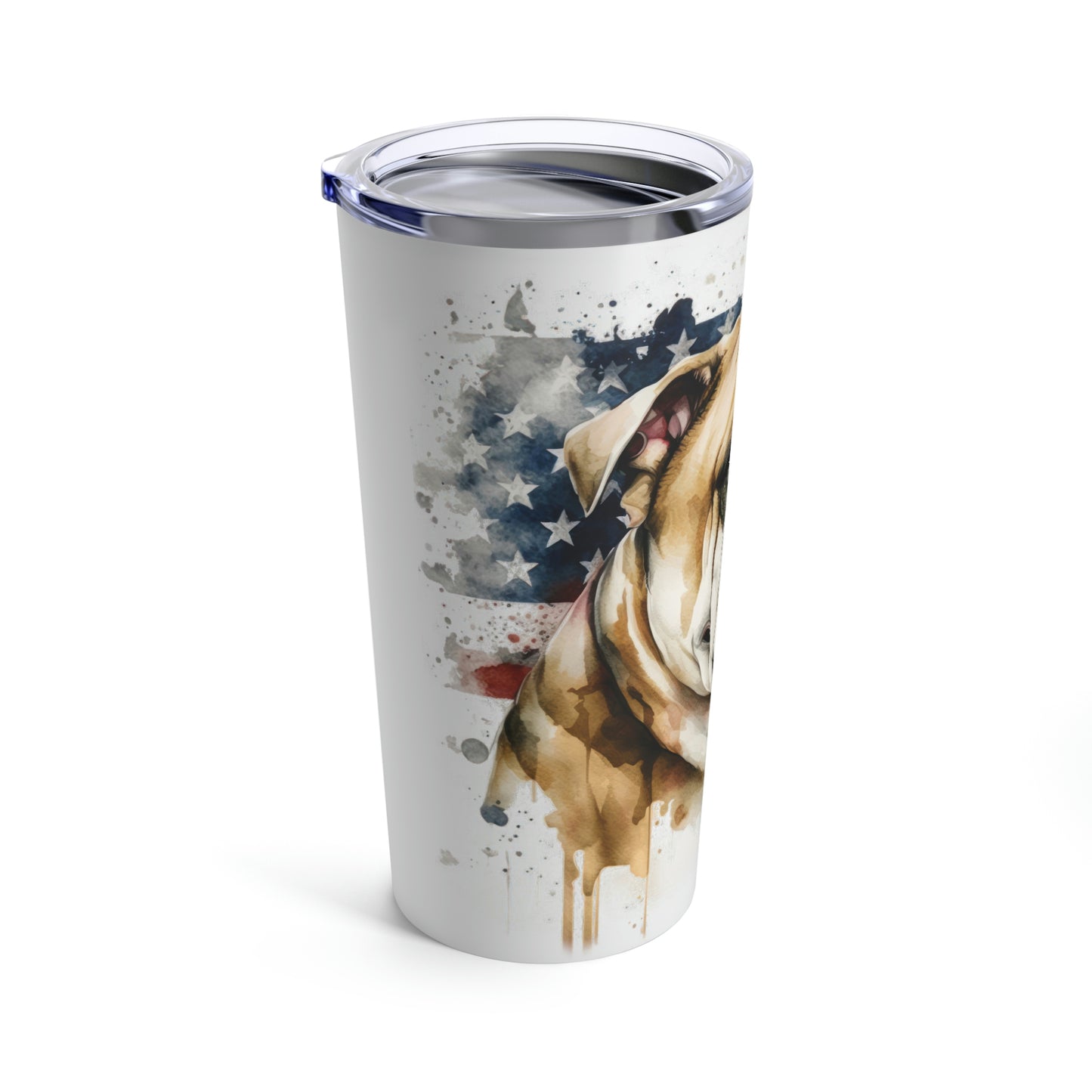 English Bulldog (Patriotic) Stainless Steel Tumbler