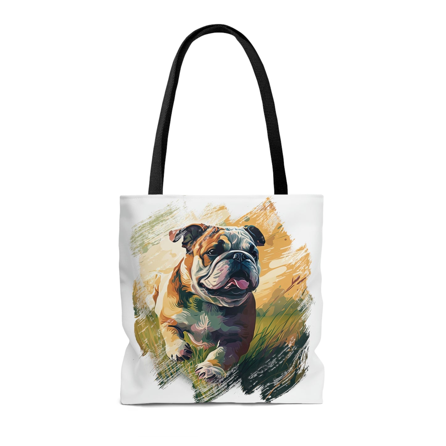 English Bulldog (Running) Tote Bag