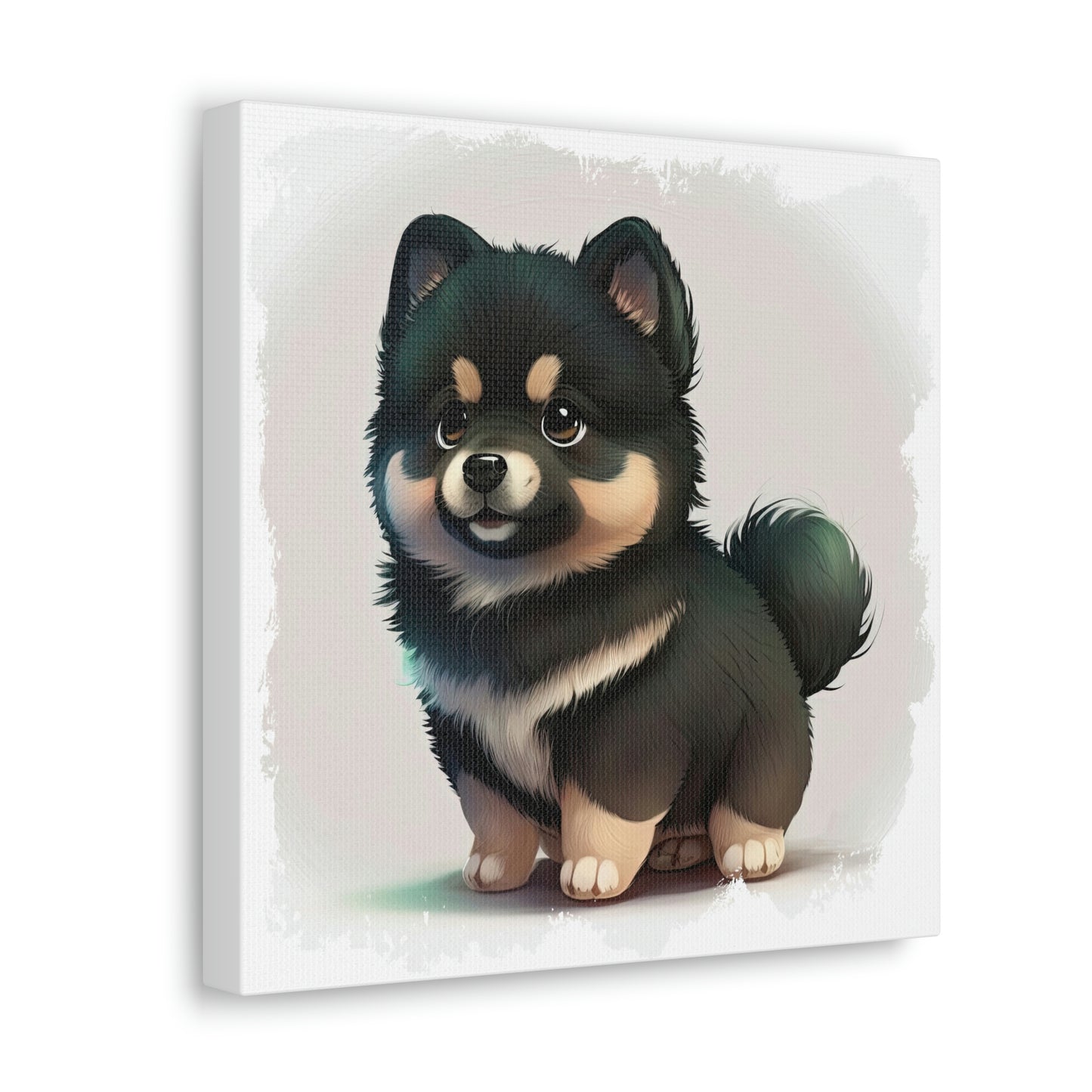 Finnish Lapphund - Cartoon #1 - Canvas