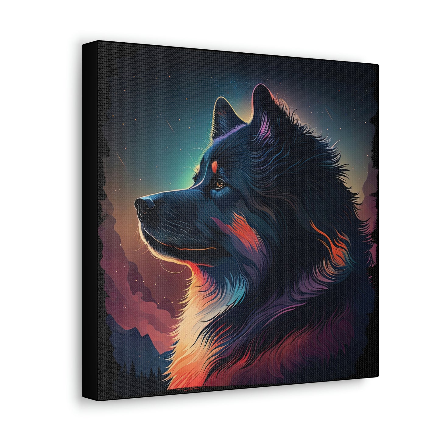 Finnish Lapphund - Stars #4 - Canvas