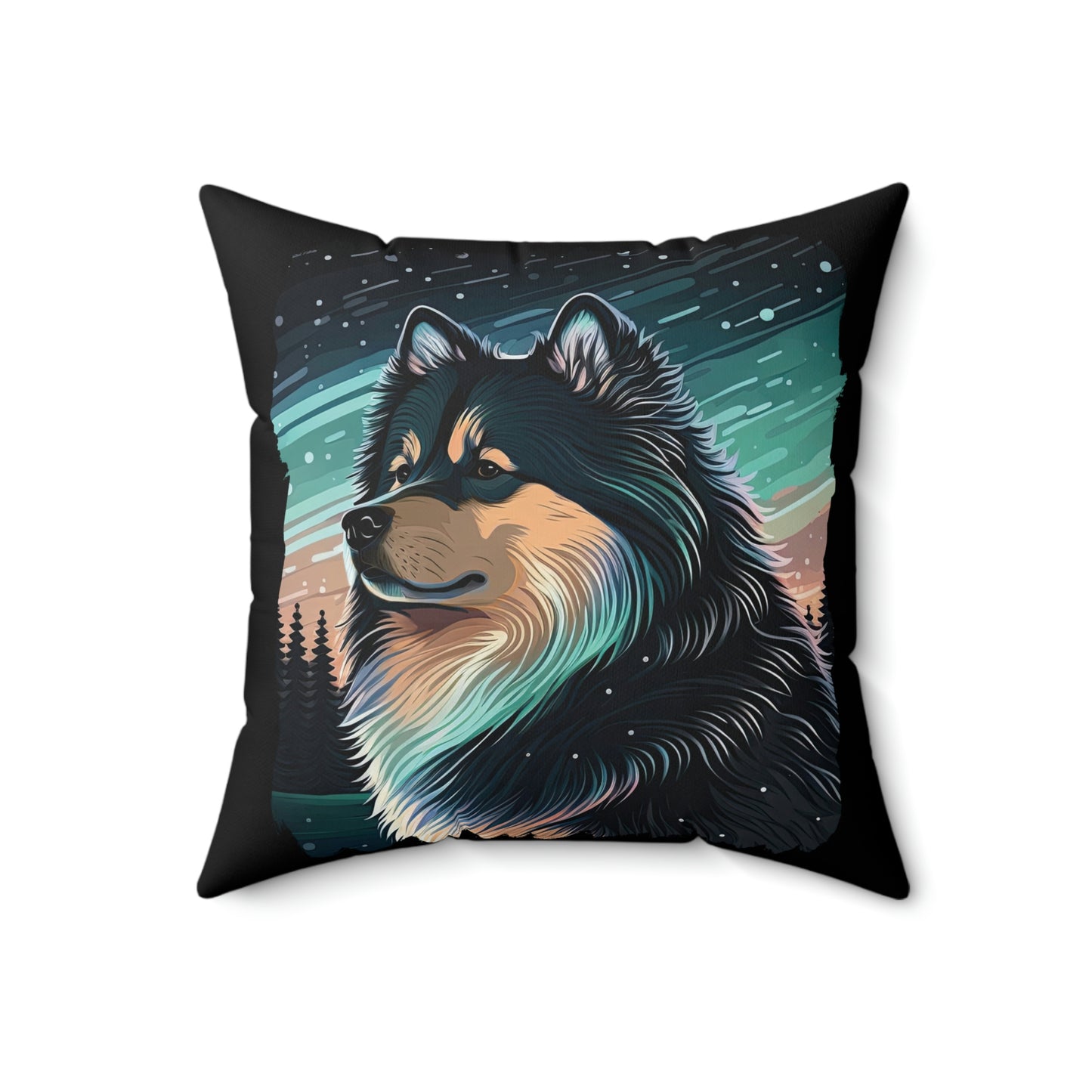 Finnish Lapphund - Stars #3 - Pillow