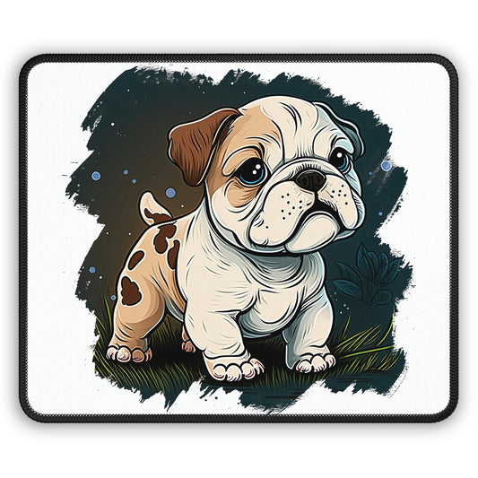 English Bulldog (Cartoon) Mouse Pad