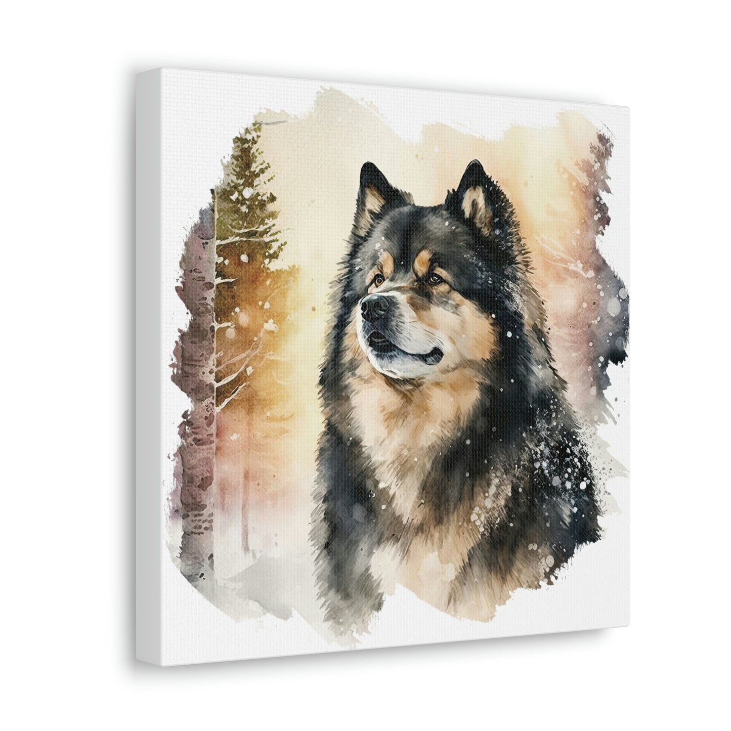 Finnish Lapphund - Snowy #4 - Canvas