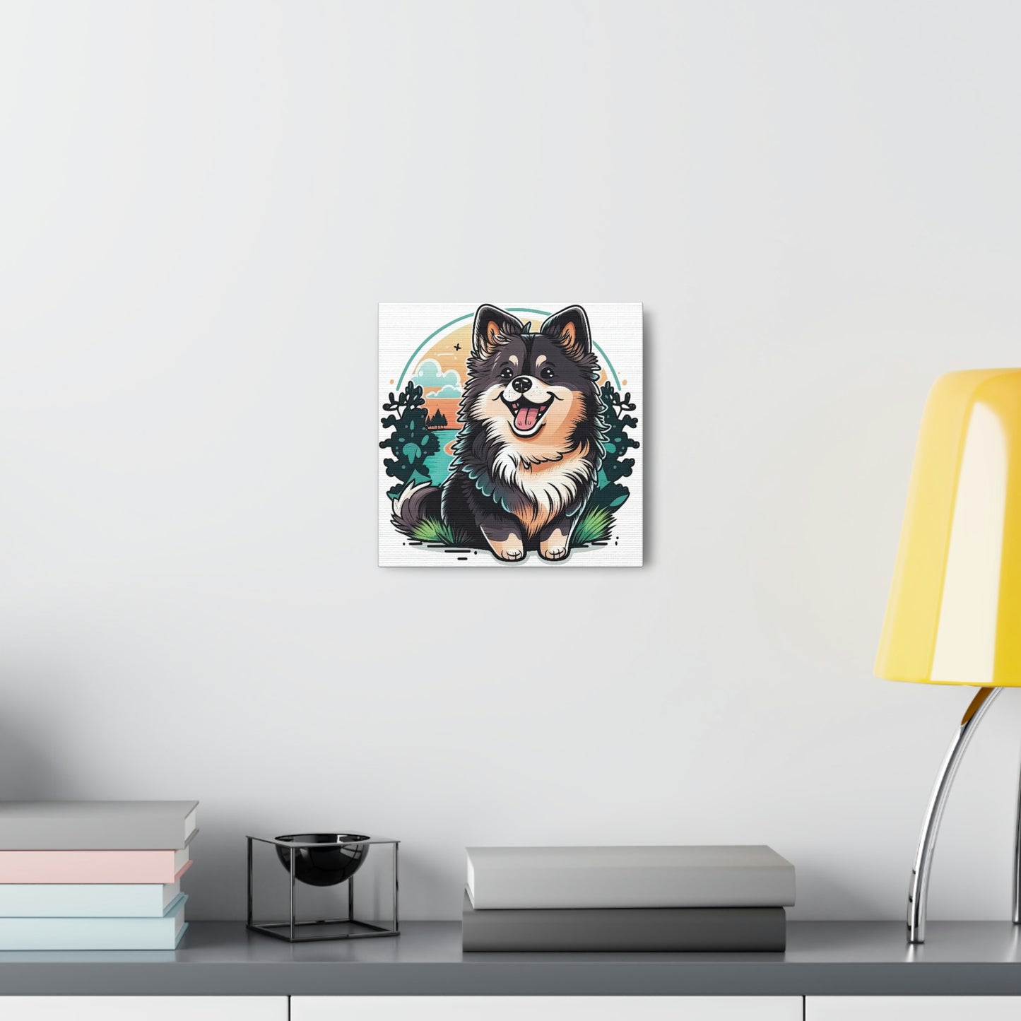 Finnish Lapphund - Cartoon #3 - Canvas