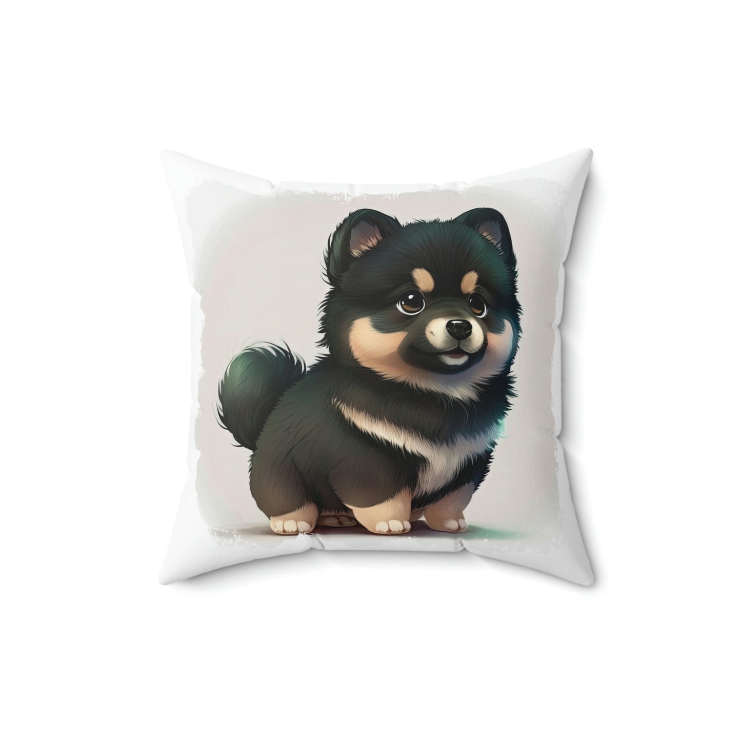 Finnish Lapphund - Cartoon #1 - Pillow