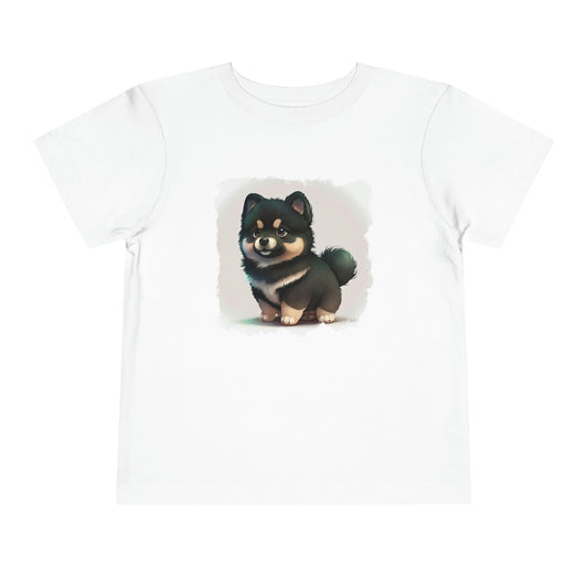 Finnish Lapphund - Cartoon #1 - Toddler T-Shirt