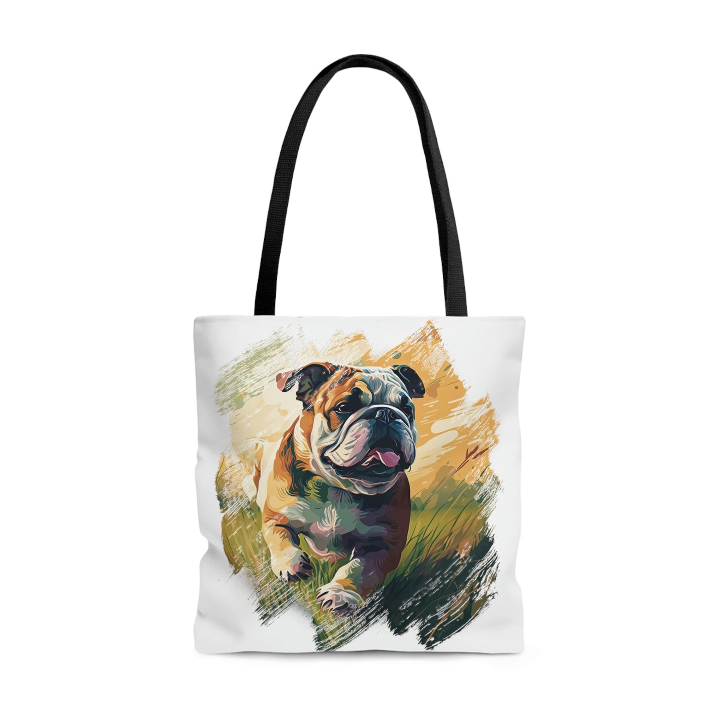 English Bulldog (Running) Tote Bag