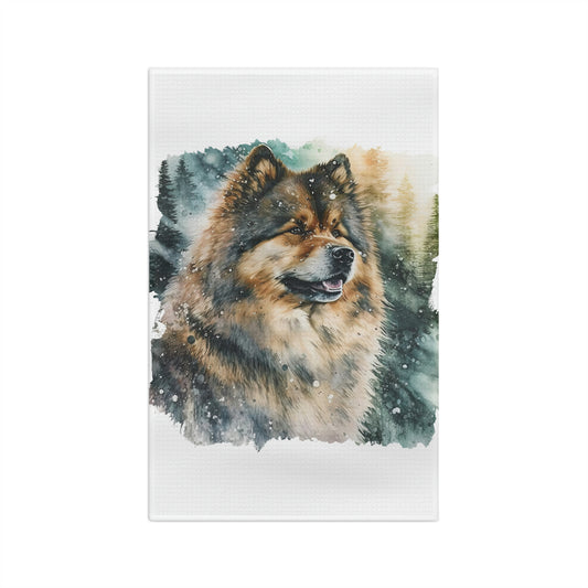 Finnish Lapphund - Snowy #2 - Kitchen Towel