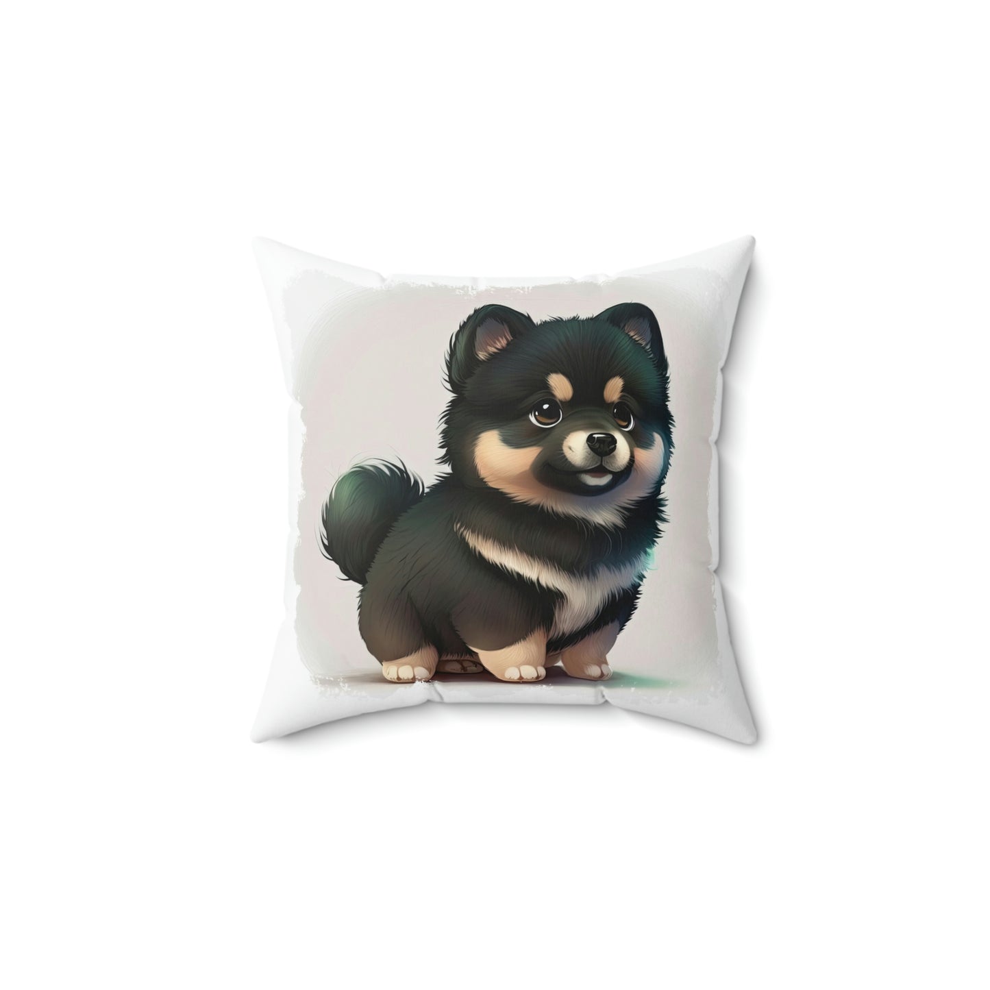 Finnish Lapphund - Cartoon #1 - Pillow