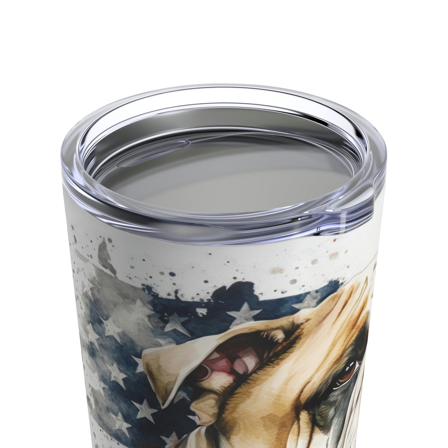 English Bulldog (Patriotic) Stainless Steel Tumbler