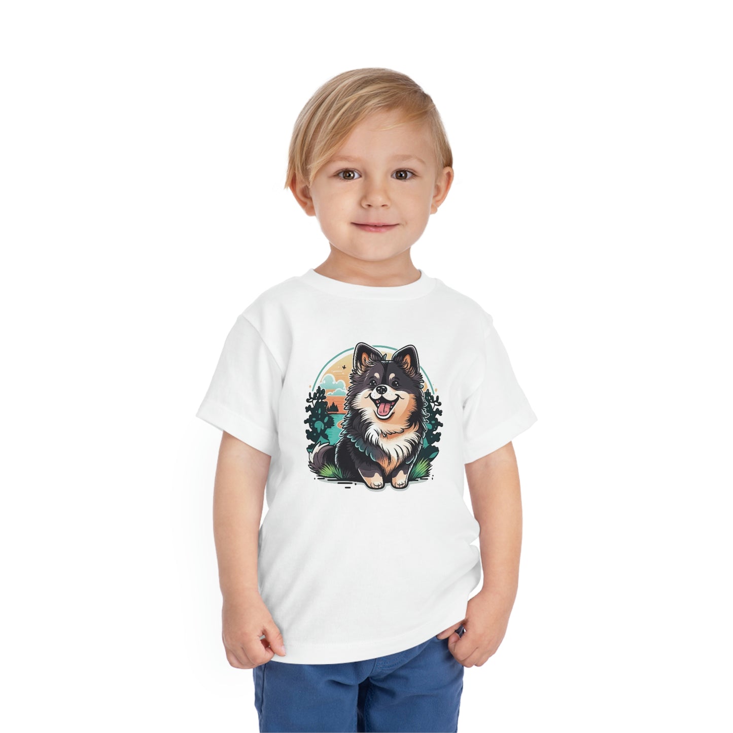 Finnish Lapphund - Cartoon #3 - Toddler T-Shirt