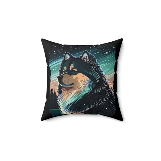 Finnish Lapphund - Stars #3 - Pillow