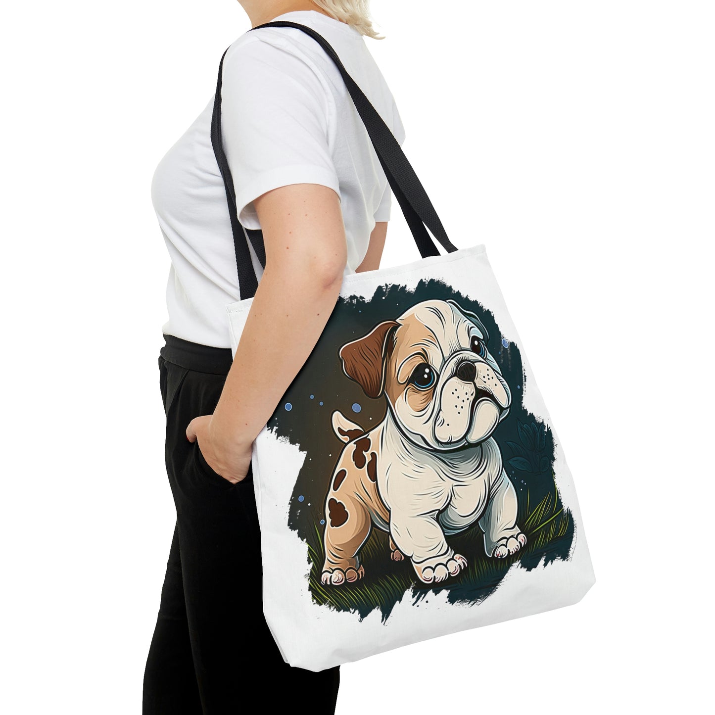 English Bulldog (Cartoon) Tote Bag