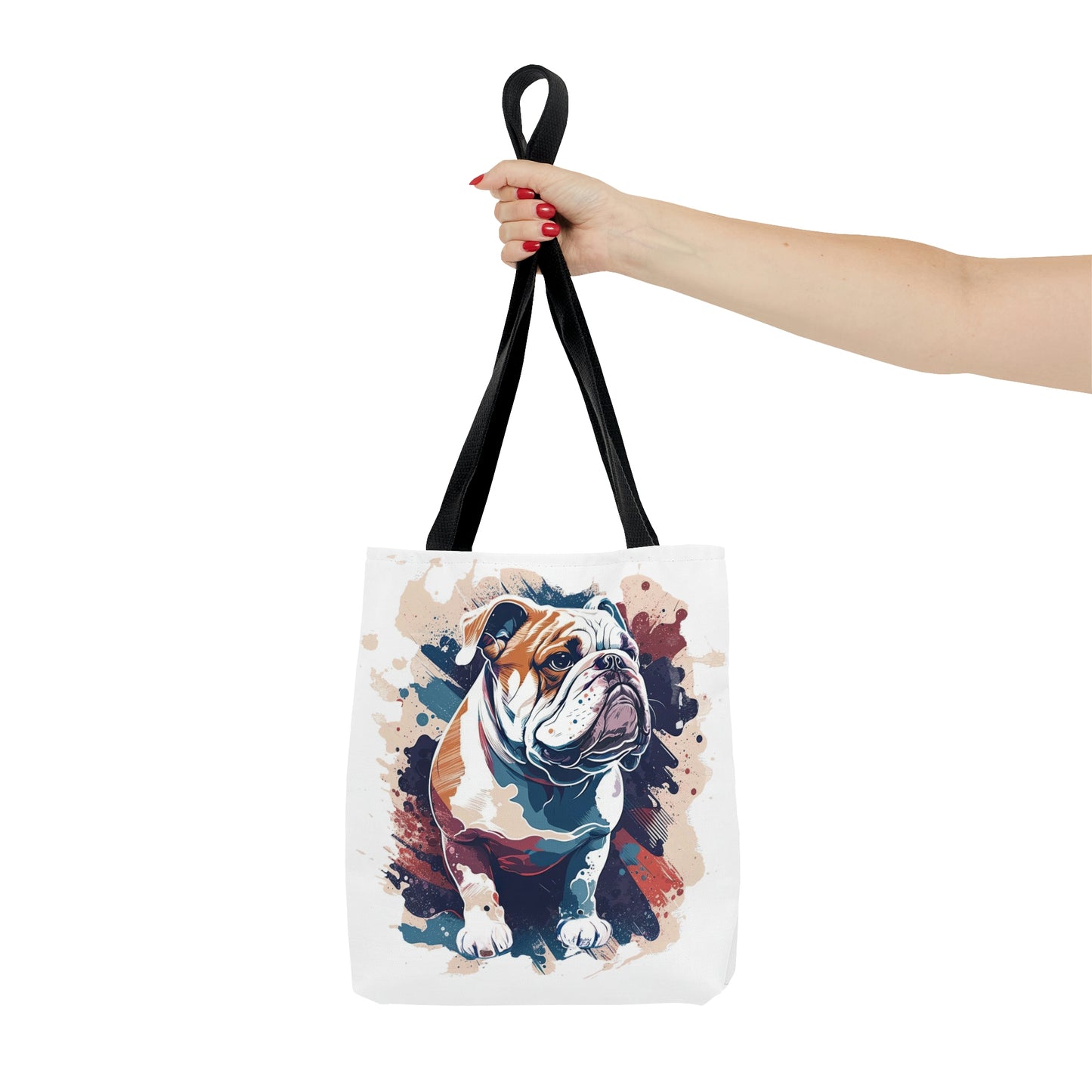 English Bulldog (Splatter) Tote Bag