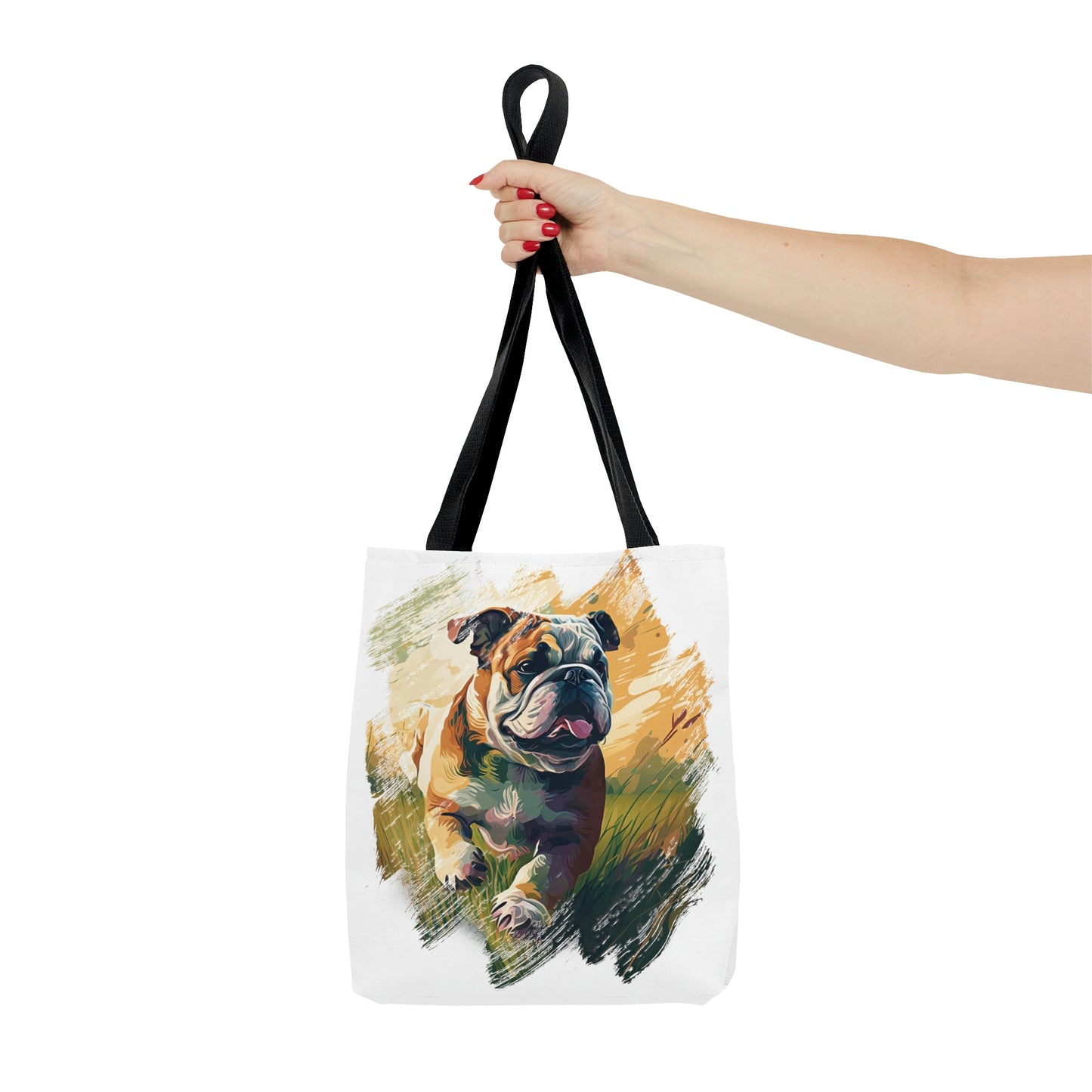 English Bulldog (Running) Tote Bag