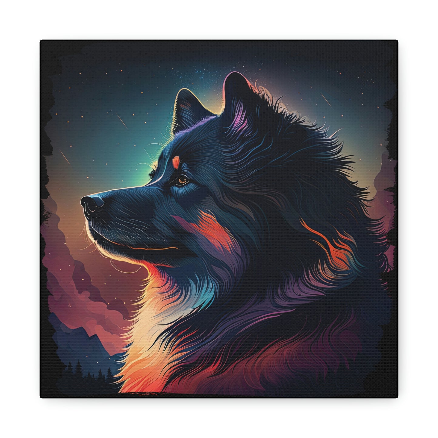 Finnish Lapphund - Stars #4 - Canvas