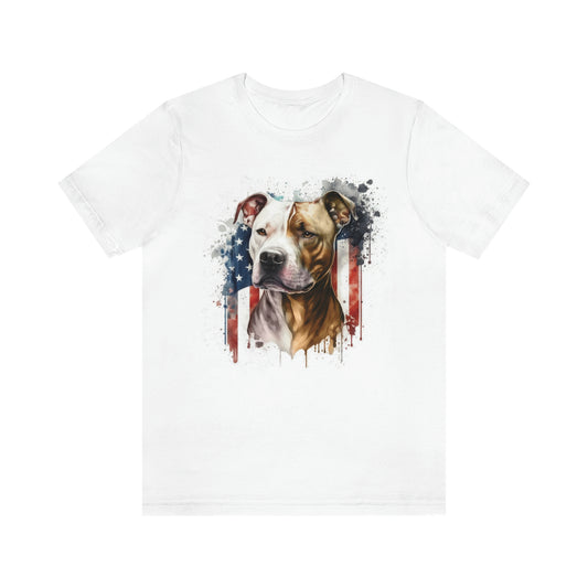 Pit Bull (Patriotic) Unisex Short Sleeve Tee