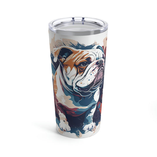 English Bulldog (Splatter) Stainless Steel Tumbler