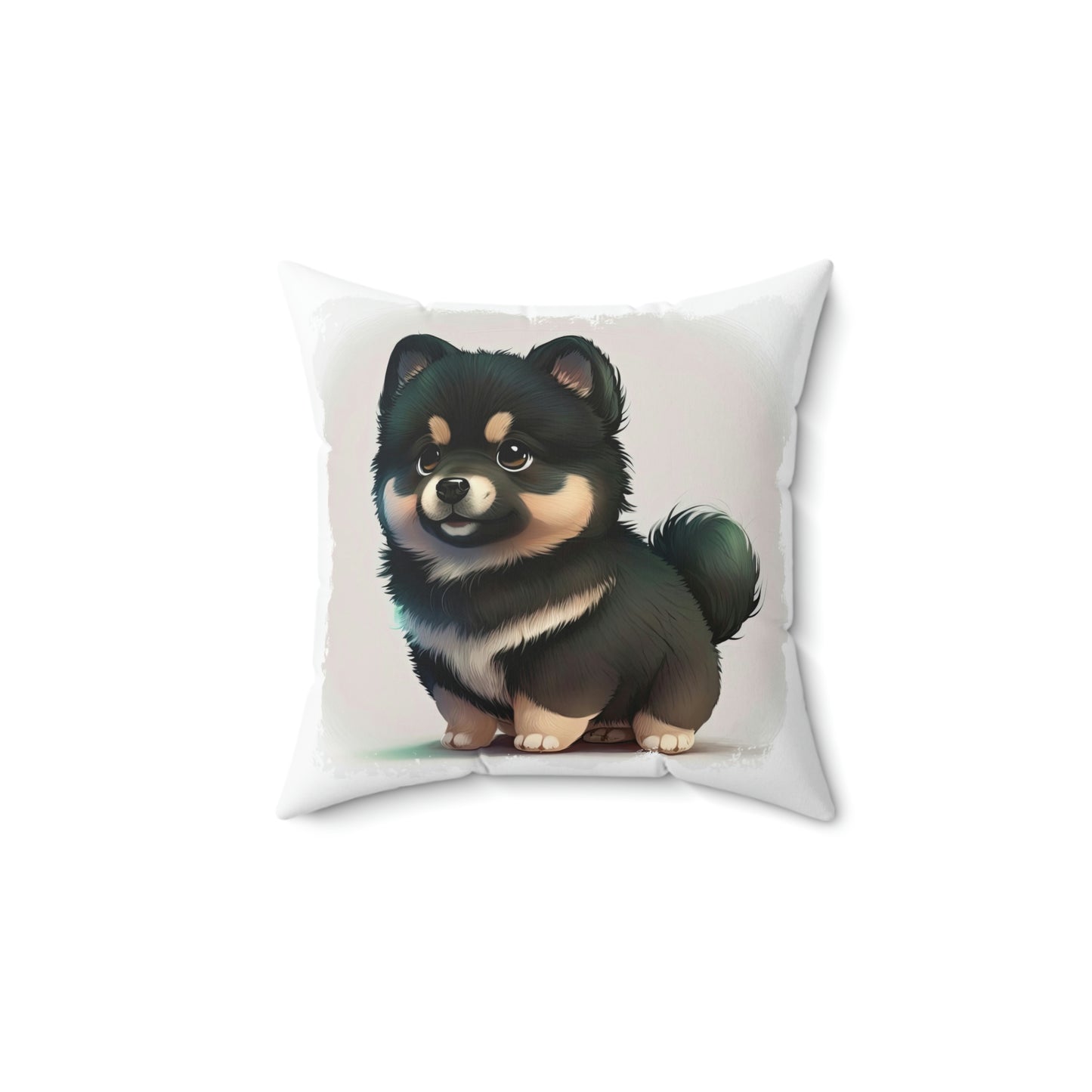 Finnish Lapphund - Cartoon #1 - Pillow